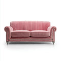 2-Sitzer Sofa Rosa 170 x 85 x 82 cm Polyester-Samt Gerade Form