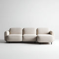 3-Sitzer Sofa Beige 240 x 90 x 78 cm mit Polyesterbezug rechteckig