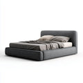 Polsterbett Doppelbett Anthrazit 180 x 200 cm Polyester Rechteckig