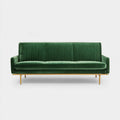 3-Sitzer Sofa Dunkelgrün 190 x 85 x 84 cm Polyester-Samt Rechteckig